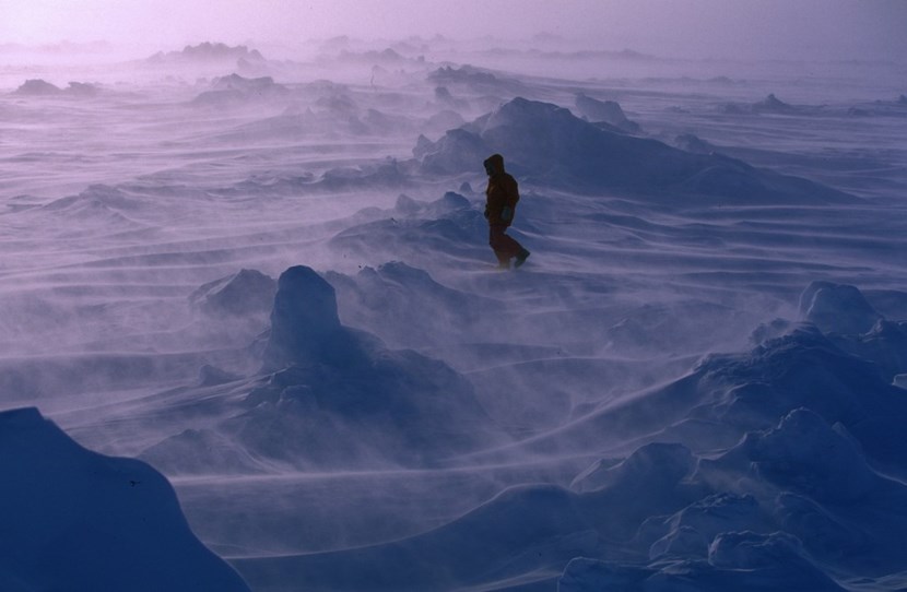 A trek of 63 days over the frozen Artic Ocean — a transformational experience that led Jean-Louis Etienne to an interest in the future — and the fragility — of our planet. © Francis Latreille (Click to view larger version...)